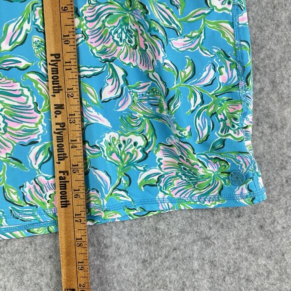 Lilly Pulitzer Luxletic Maryana Skort Skirt Womens XL Floral Cumulus Blue Pink - Picture 9 of 10